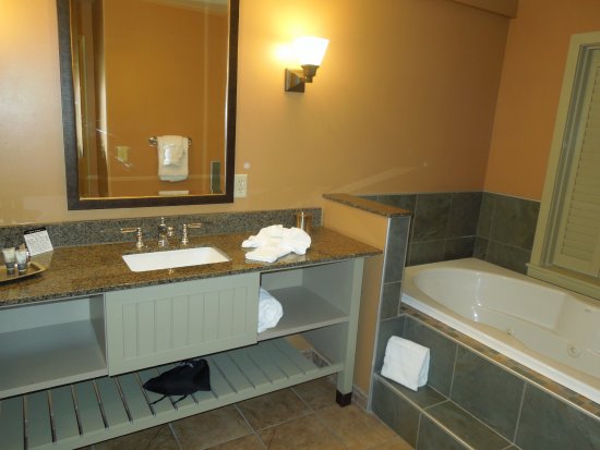 bathroom at 1000 Islands Harbor Hotel
