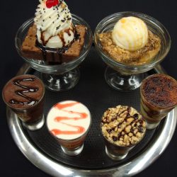 Indulge your sweet tooth with a baby dessert. My favorite is the creme brule. 