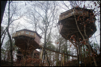 Treehouses at Historic Banning Mills in Whitesburg, Georgia