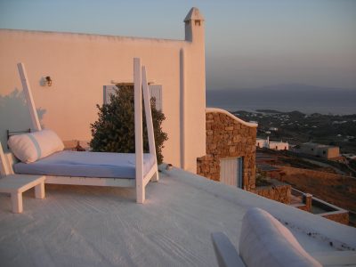You can't argue with the views. And yes, there are two other bedrooms so you aren't limited to sleeping on the precipice of the world. But I can just envision myself lying under the stars after a few glasses of ouzo, getting up to use the restroom, and then taking my final steps right off that roof.