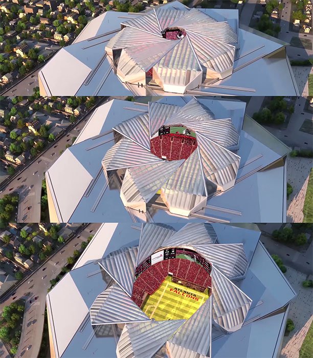 Atlanta Falcons stadium, retractable roof